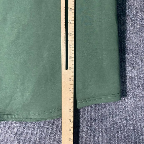 BYLT T-Shirt Small Pine Green Drop Cut Lux Long Sleeve Crew Neck - Picture 6 of 8